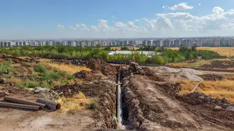 Diyarbakır'a yapılan 5 bin metreküplük içme suyu deposu yarıyı geçti