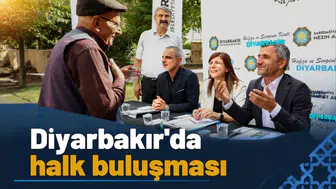 Diyarbakır'da halk buluşması: Eşbaşkanlar mahalle sakinlerini dinledi, çözüm mesajı verdi