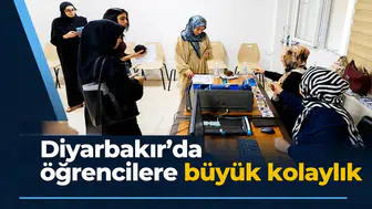 Diyarbakır'da öğrencilere büyük kolaylık: Ayaklarına kadar geldi