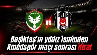 Beşiktaş'ın yıldızından Amedspor maçı sonrası itiraf: Benim yüzümden kaybettik