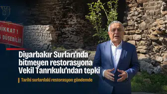 Diyarbakır Surları'nda bitmeyen restorasyona Vekil Tanrıkulu'ndan tepki: Ayıptır, günaptır