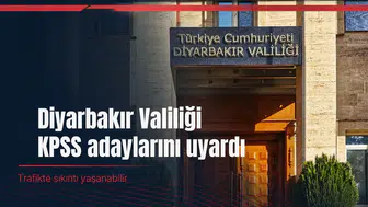 Diyarbakır Valiliği'nden KPSS adaylarına uyarı: Trafikte sıkıntı yaşanabilir