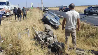 Diyarbakır Çınar'da trafik kazası: Ovabağ mevkiinde iki araç çarpıştı 1 yaralı