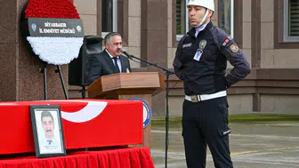 Diyarbakır'da görevli polis memuru Abdülkadir Bulut için hüzünlü veda töreni