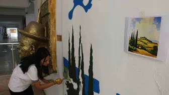 Diyarbakır Güzel Sanatlar Lisesi'nde tuvalden duvara sanatsal dönüşüm