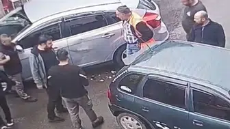 Diyarbakır 2. Sanayi Sitesi'nde kaza anı güvenlik kamerasına saniye saniye yansıdı