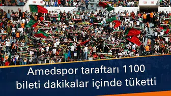 Amedspor taraftarı 1100 bileti dakikalar içinde tüketti: Ankara'ya akın var