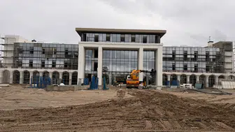 Dicle Üniversitesi'nin yeni rektörlük binasında sona doğru: 8 ayda tamamlandı