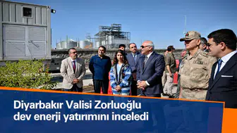 Diyarbakır Valisi Zorluoğlu dev enerji yatırımını yerinde inceledi