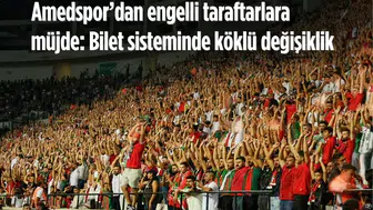 Amedspor'dan engelli taraftarlara müjde: Bilet sisteminde köklü değişiklik