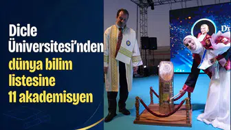 Diyarbakır'ın bilim gururu: Dicle Üniversitesi'nden dünya bilim listesine 11 akademisyen