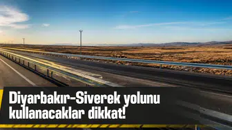 Diyarbakır Siverek yolunu kullanacaklar dikkat: Yol tek şeride düştü