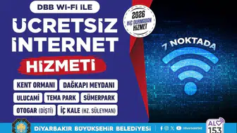 Diyarbakır'da ücretsiz internet 7 noktaya ulaştı: İşte hizmet verilen yerler