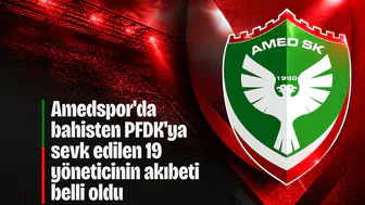 Amedspor'da bahisten PFDK'ya sevk edilen 19 yöneticinin akıbeti belli oldu: 8'i ceza aldı