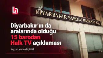 Diyarbakır Barosu'ndan 15 baro ile ortak Halk TV açıklaması: Kayyım kararına tepki