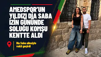 Amedspor'un yıldızı Dia Saba izin gününde soluğu komşu kentte aldı: Ailesiyle stres attı