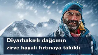 Diyarbakırlı dağcının zirve hayali fırtınaya takıldı: Ağrı'da 4 bin 900 rakımdan geri döndü