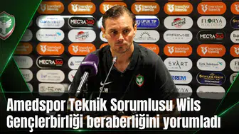 Amedspor Teknik Sorumlusu Wils Gençlerbirliği beraberliğini yorumladı