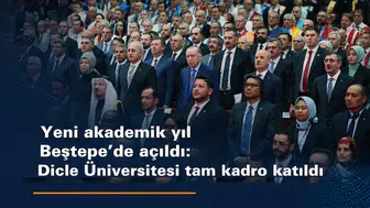 Yeni akademik yıl Beştepe'de açıldı: Dicle Üniversitesi rektörden dekana tam kadro katıldı