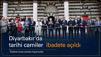 Diyarbakır ve Bingöl'de 6 vakıf eseri cami yeniden ibadete açıldı