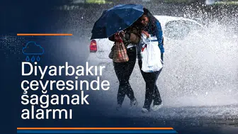 Diyarbakır çevresinde sağanak alarmı: Sıcaklıklar 20 dereceye kadar geriliyor