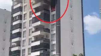 Yenişehir'deki 11 katlı binada yangın paniği 8'inci kattaki daireden dumanlar yükseldi