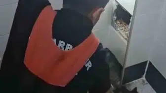 Diyarbakır Kayapınar'da yürek ısıtan kurtarma İtfaiye duvarı kırarak kediyi çıkardı