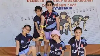 Çermikli miniklerden oryantring şov İlk yarışlarında 2 kupa ve 15 madalya kazandılar