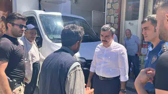 Dicle'de saha ziyareti Kaymakam Atış ilçe esnafı ve vatandaşlarla bir araya geldi