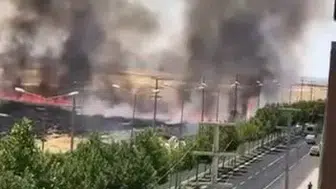 Bağlar Siverek Caddesi'nde korkutan yangın Otluk alandan yükselen dumanlar mahalleyi sardı