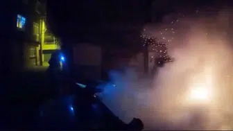 Diyarbakır Bağlar’da gece paniği Kaynartepe’de park halindeki araç yanarak kül oldu