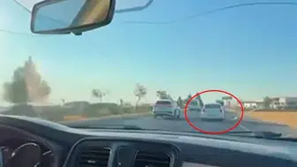 Diyarbakır Kayapınar'da trafikte dehşet anları: Makas atan sürücü kamerada
