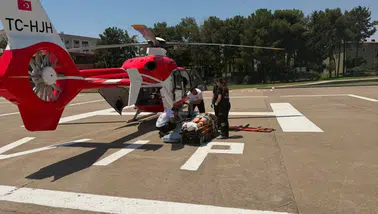 Şırnak'ta kolu kopan vatandaş helikopterle Diyarbakır'a sevk edildi