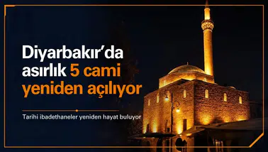 Diyarbakır'da asırlık 5 caminin kapıları yeniden açılıyor: Tarih belli oldu