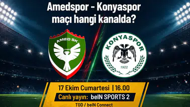 Amedspor Konyaspor maçı canlı yayın bilgisi: Karşılaşma saat kaçta hangi kanalda?