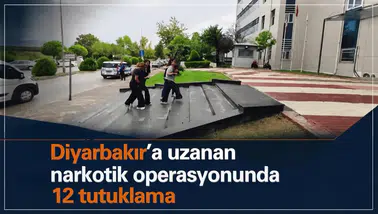 Diyarbakır'a uzanan narkotik operasyonunda 12 tutuklama: 8 kilogram yasaklı madde ele geçirildi