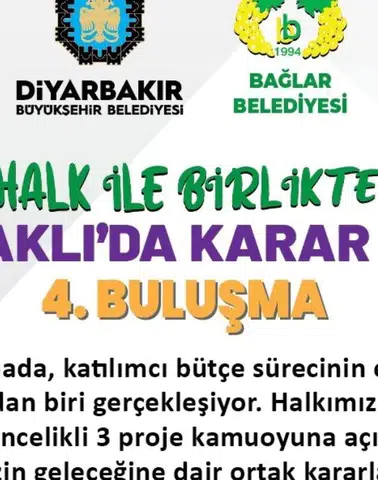 Diyarbakır'da vatandaş oyunu kullandı: Katılımcı bütçe oylama sonuçları açıklanıyor
