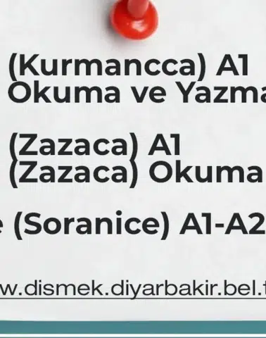 Diyarbakır’da ücretsiz Kürtçe kursları başlıyor: Üç seçenekten biri tercih edilebilir