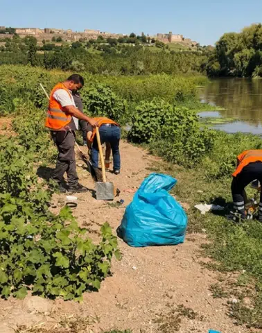 Diyarbakır'ın UNESCO mirası Hevsel'de temizlik seferberliği: Yerlerde çöp kalmadı