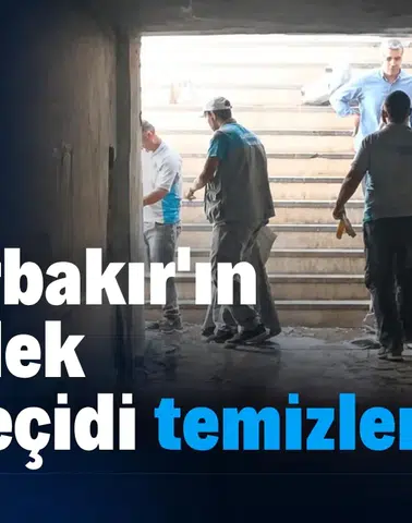 Diyarbakır'ın en işlek alt geçidi temizlendi: Vatandaş rahat nefes aldı