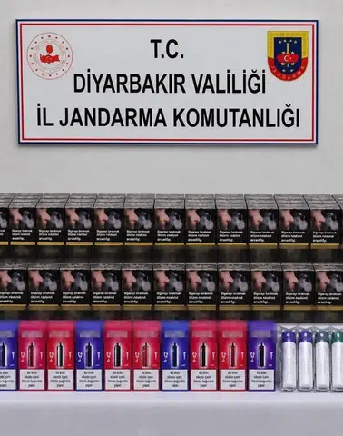 Diyarbakır jandarmasından kaçakçılık operasyonu: Binlerce paket sigara ele geçirildi