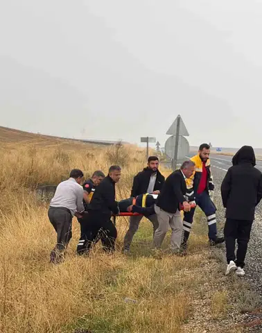 Diyarbakır-Silvan yolunda pikap şarampole uçtu: Lastik patlaması kazaya yol açtı