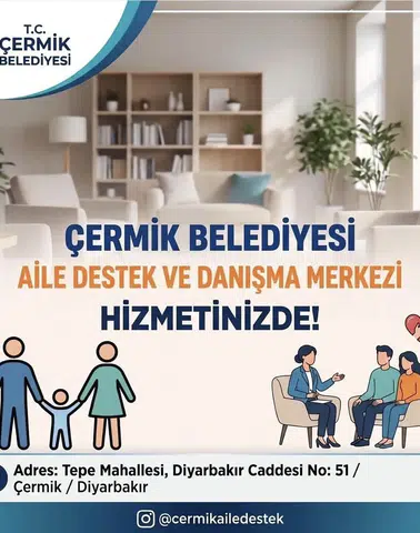 Çermik'te aile yapısını güçlendirecek yeni merkez: Aile Destek ve Danışma Merkezi açıldı