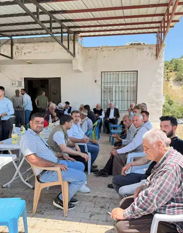 Çermik Belediye Başkanı Karamehmetoğlu ilçe sakinlerinin özel günlerinde yanlarında