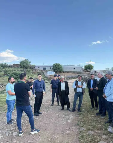 Çermik ilçesinde hummalı çalışma Kaymakam ve Başkan saha projelerini denetledi