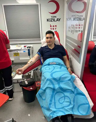 Diyarbakır Çermik'te Kaymakam Karataş'tan Kızılay'a destek Kan bağışı çağrısı yaptı
