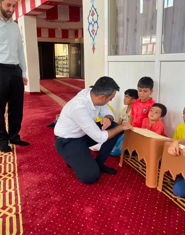 Dicle'de yaz dönemi Kur'an eğitimi Kaymakam Atış minik öğrencilerle buluştu