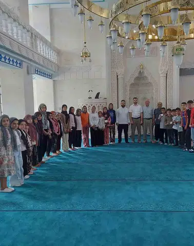 Çermik'te minik öğrencilerin Kur'an kursu heyecanı Kapanış programı renkli görüntülere