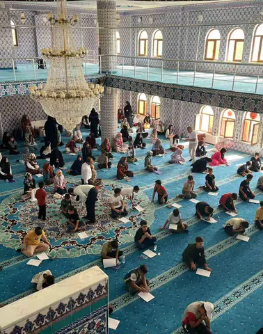 Diyarbakır'ın Dicle ilçesinde Kur'an kursu öğrencileri bilgi yarışmasında buluştu