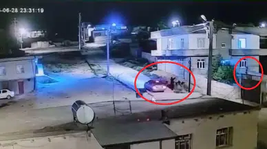 Çınar’da silahlı saldırı güvenlik kamerasında